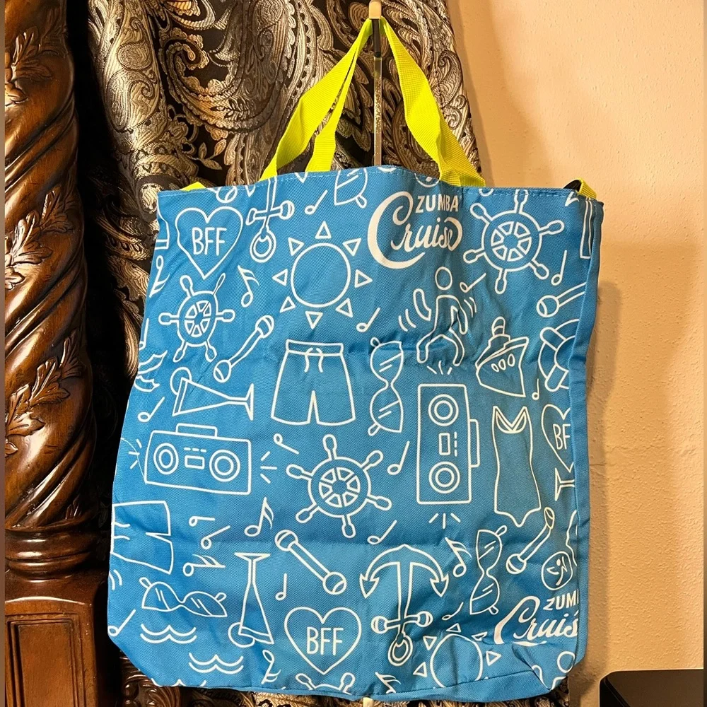 ZUMBA: Zumba Cruise “The Ocean Is My Dance Floor” Fabric Crossbody Tote